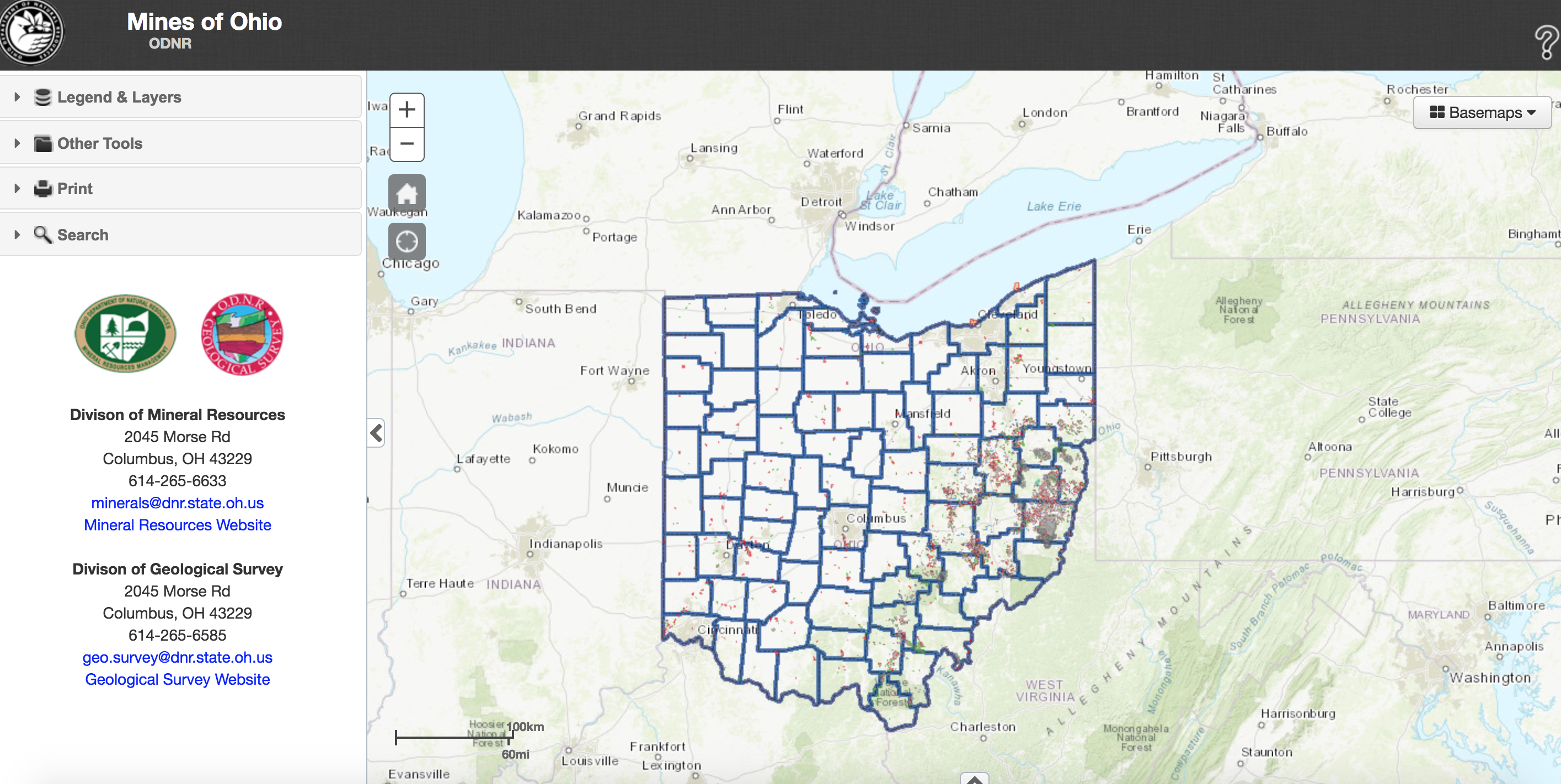 Ohio Mine Map Earthquakes in Ohio – EcoOhio Blog